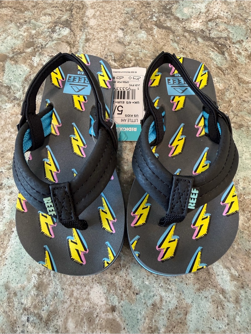 Reef Little Ahi Toddler Sandals 5/6 NWT